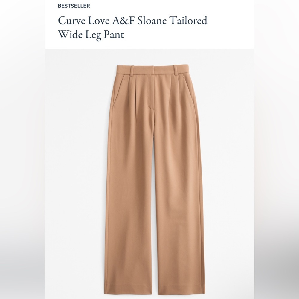 Abercrombie & Fitch Tan Wide Leg Pants
